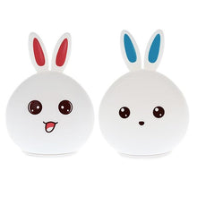 Load image into Gallery viewer, New style Rabbit LED Night Light For Children Baby Kids Bedside Lamp Multicolor Silicone Touch Sensor Tap Control Nightlight