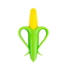 Load image into Gallery viewer, Infant Baby Teether Toy Silicone Banana Corn Baby Teethers Toy Soothing Teething Pacifier Chew Infant Oral Tooth Brush 7-9Months